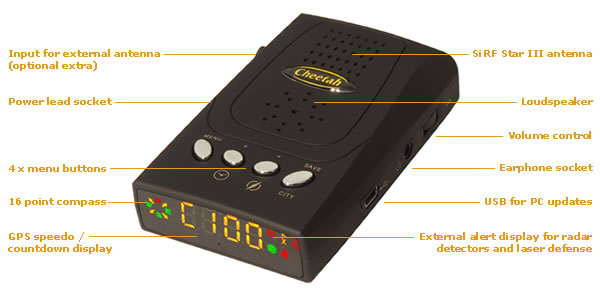 C-100 GPS Warner gegen festinstallierten Blitzern, Einzelstücke